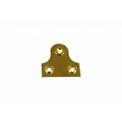Plate Hook, Brass Plated, 2-Hole