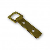 Strap Hanger, Brass Plated, 2-Hole