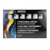 Golden Professional Acrylic Set of 6 x 59ml Tubes