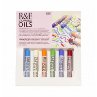 R and F Drawing Oils 12ml x 6 Modern Color Set