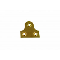 Plate Hook, Brass Plated, 2-Hole