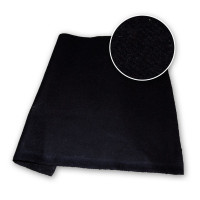 Black Polyester Stage Felt 210gsm DFR 126in / 320cm