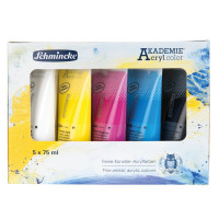 Schmincke Akademie Acrylic Set 5 x 75ml Tubes 76740