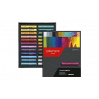 Caran D'ache NEOART Wax Oil Pastels Set, 24 pieces